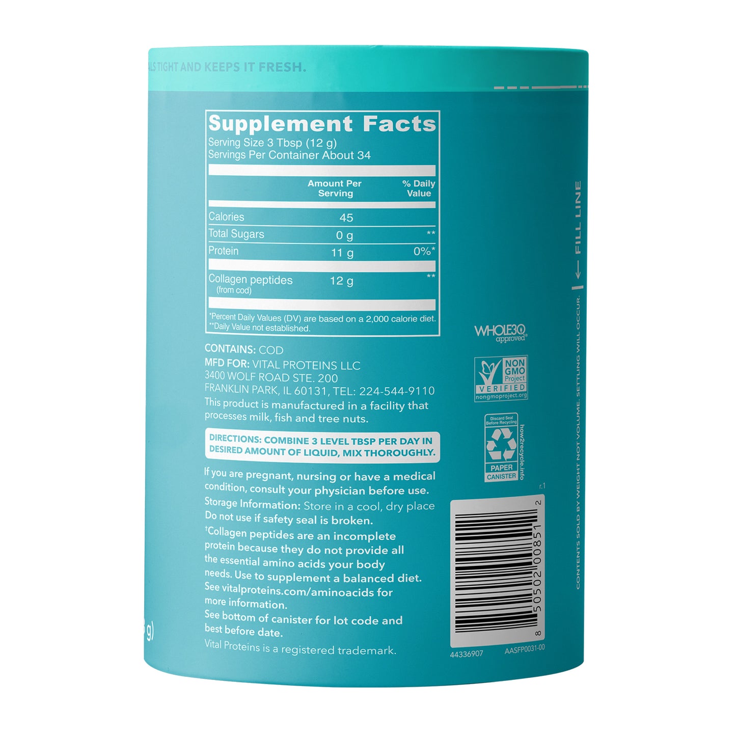 Marine Collagen, 14.5 Oz