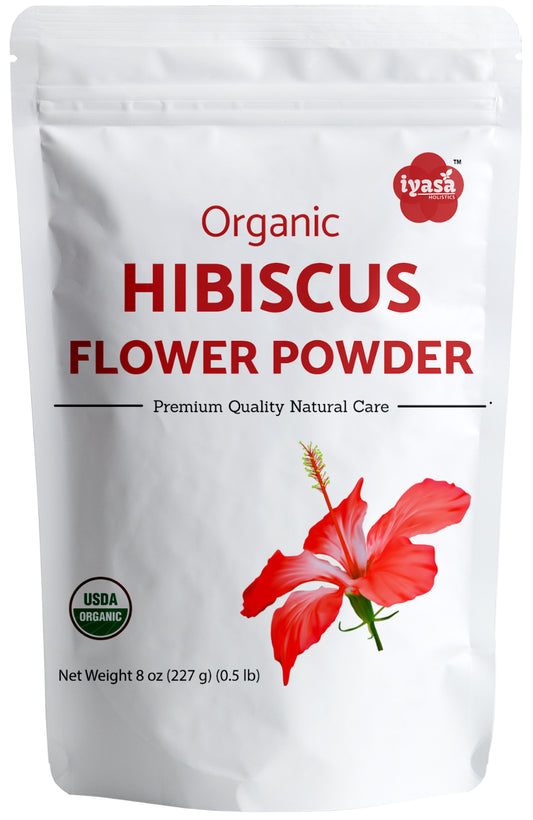Organic Hibiscus Flower Powder (Hibiscus Sabdariffa) Tea 8,16 Oz Free Shipping