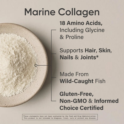 ® Marine Collagen Peptides Powder - Sourced from Wild-Caught Fish Keto Certified (34 Servings)