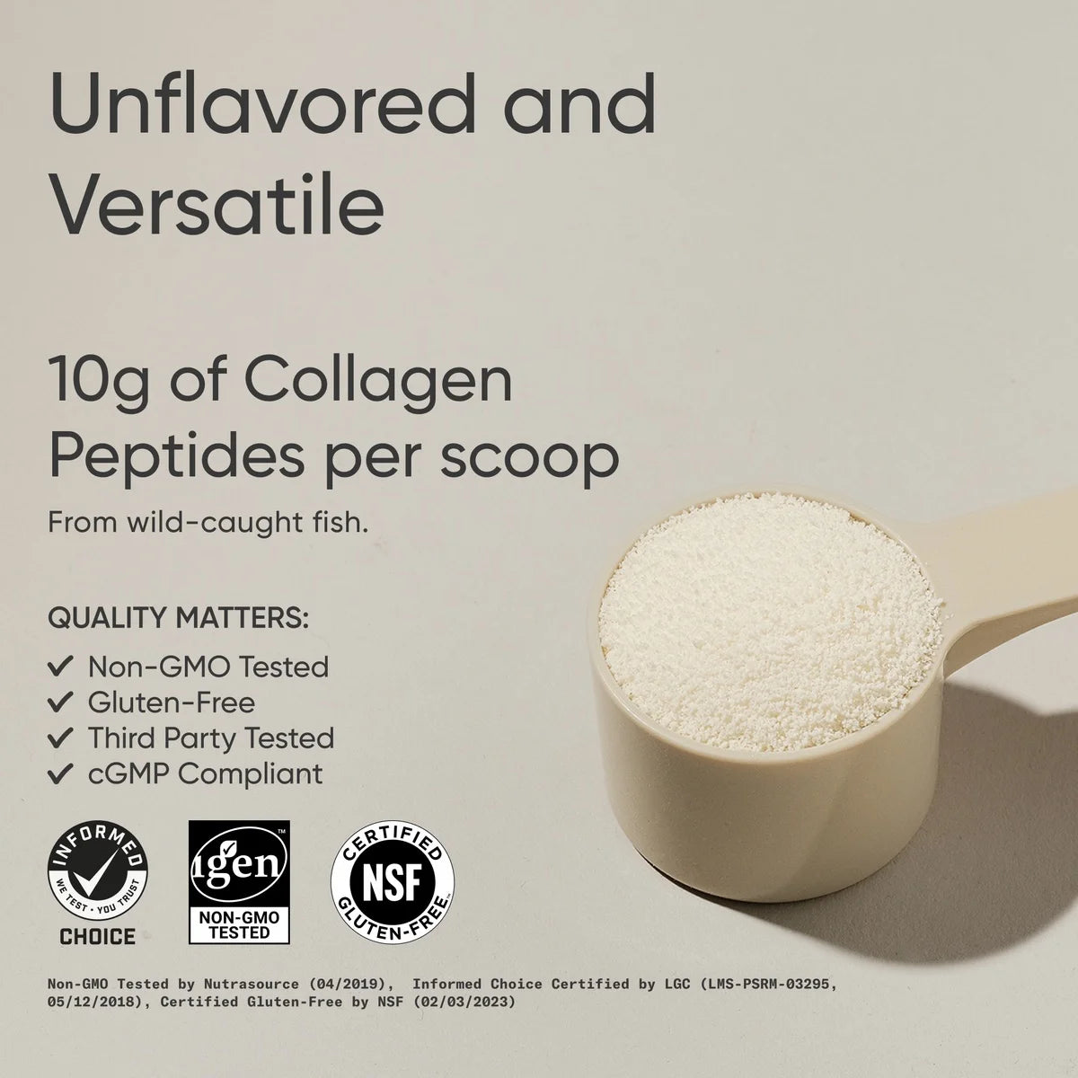 ® Marine Collagen Peptides Powder - Sourced from Wild-Caught Fish Keto Certified (34 Servings)